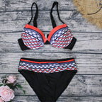 Vintage Floral Women's Bikini Swimsuit Set
