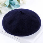 Breathable Wool Tweed Hat for Women's Casual Fashion | Embroidered Cap