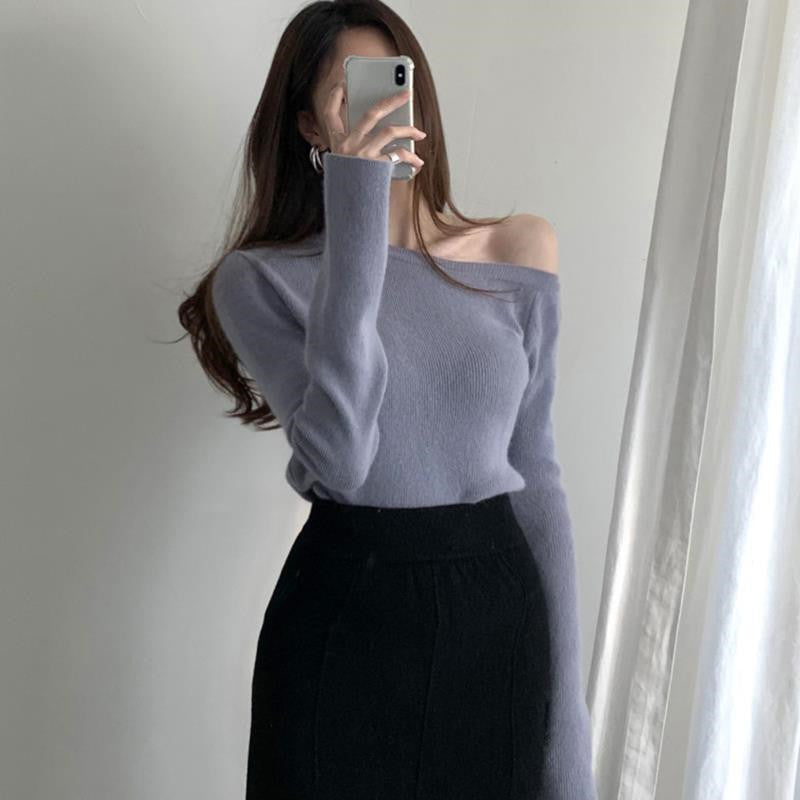 Slim Long Sleeve Elegant Sweater