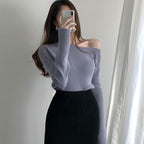 Slim Long Sleeve Elegant Sweater