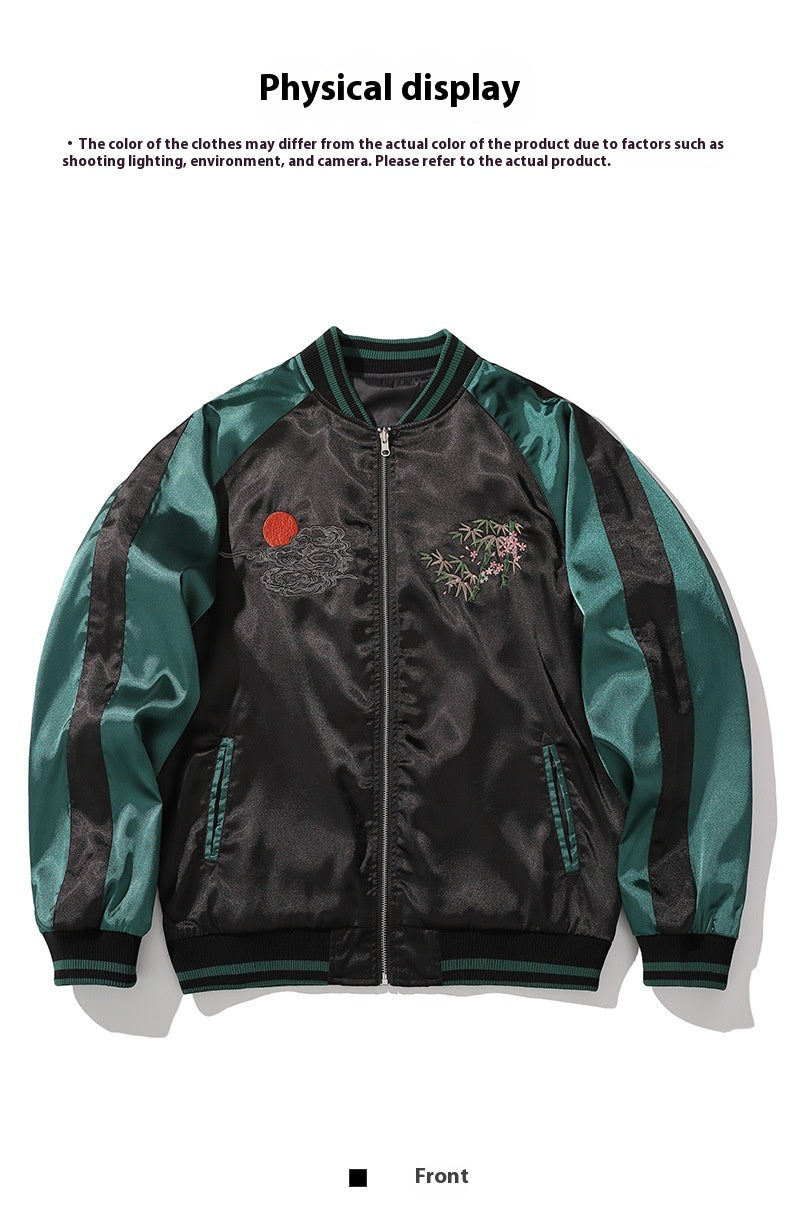 Tiger Mountain Embroidery Special National Style Chinese Fashion Fall Jacket Coat
