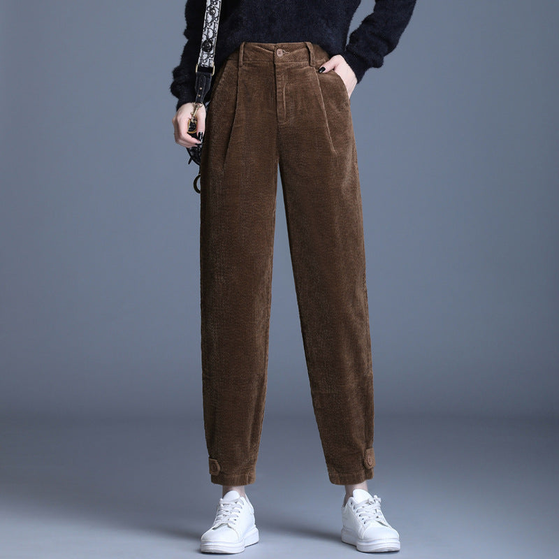 Papa Harlan Cropped Corduroy Trousers for Men