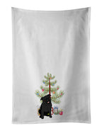 Pug Black #1 Christmas Kitchen Towel Set of 2