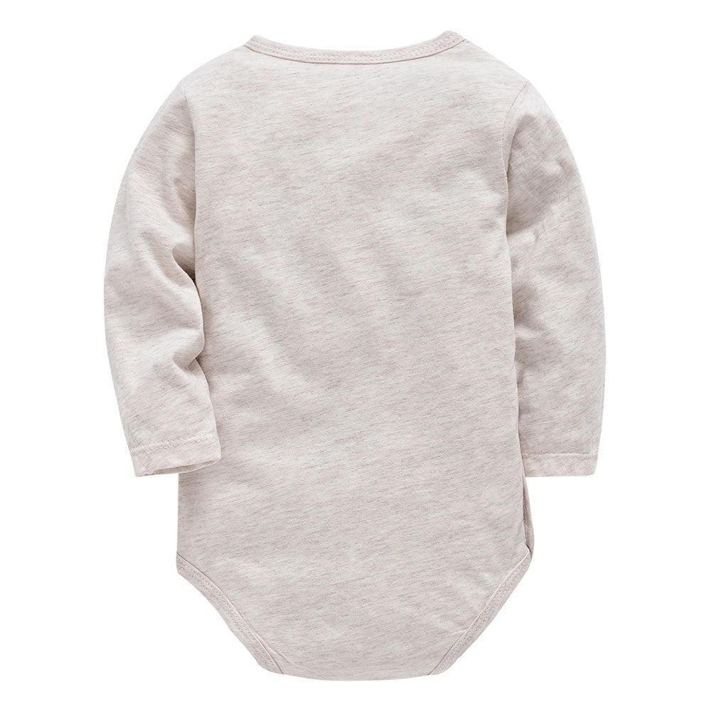 4-Piece Baby Bedding Set with Cartoon Long Sleeve Bodysuit