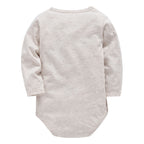 4-Piece Baby Bedding Set with Cartoon Long Sleeve Bodysuit