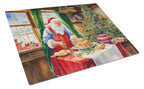 Cookies with Santa Claus Papa Noel Glass Cutting Board