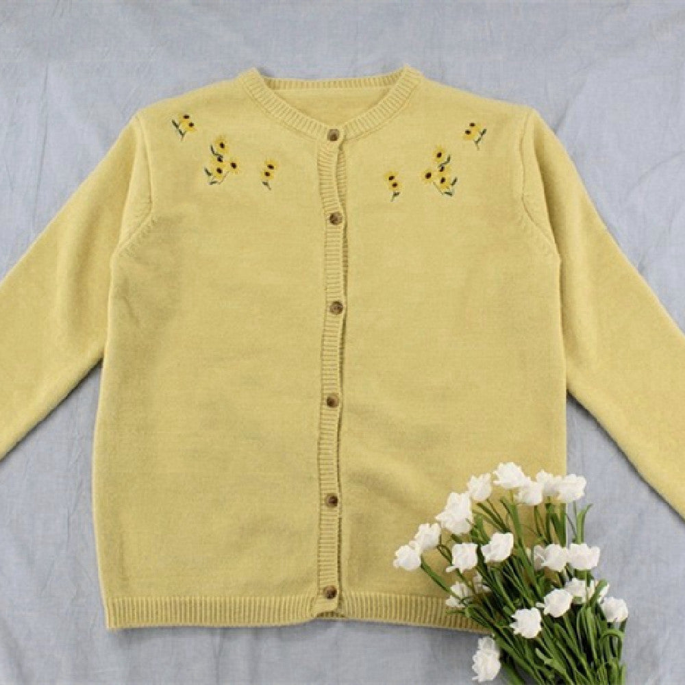 Fashionable Knitted Sweater Jacket for Girls