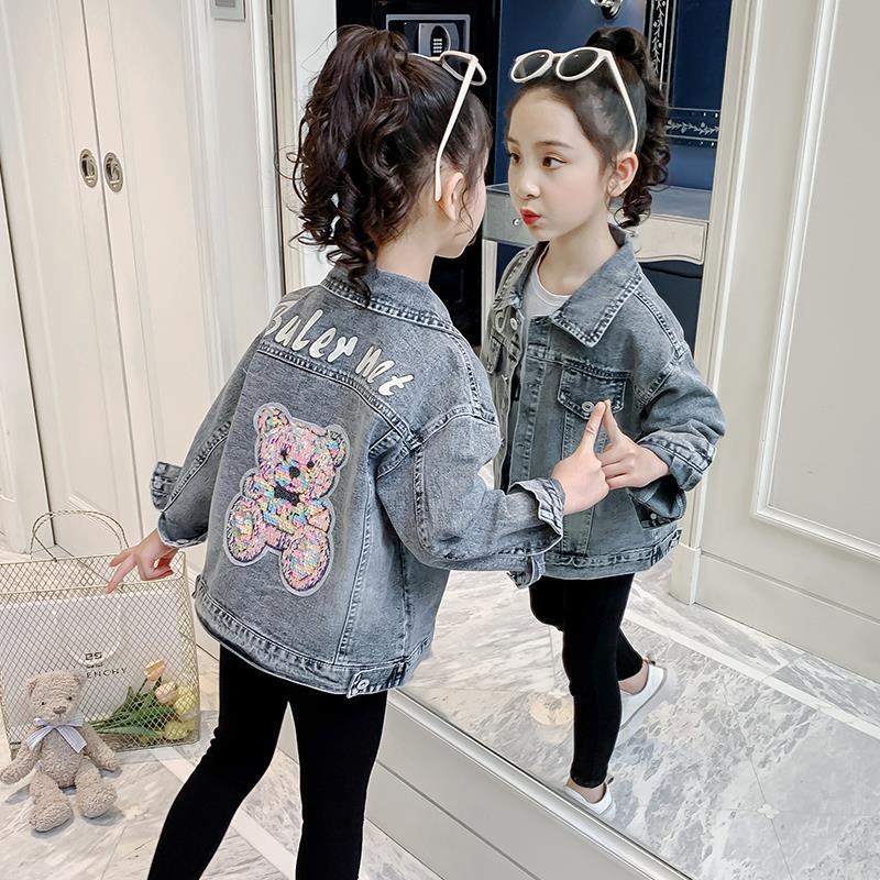 Children's Cartoon Denim Jacket and Tops