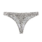 "Women's Sexy Leopard Print Cotton Thong Underwear"