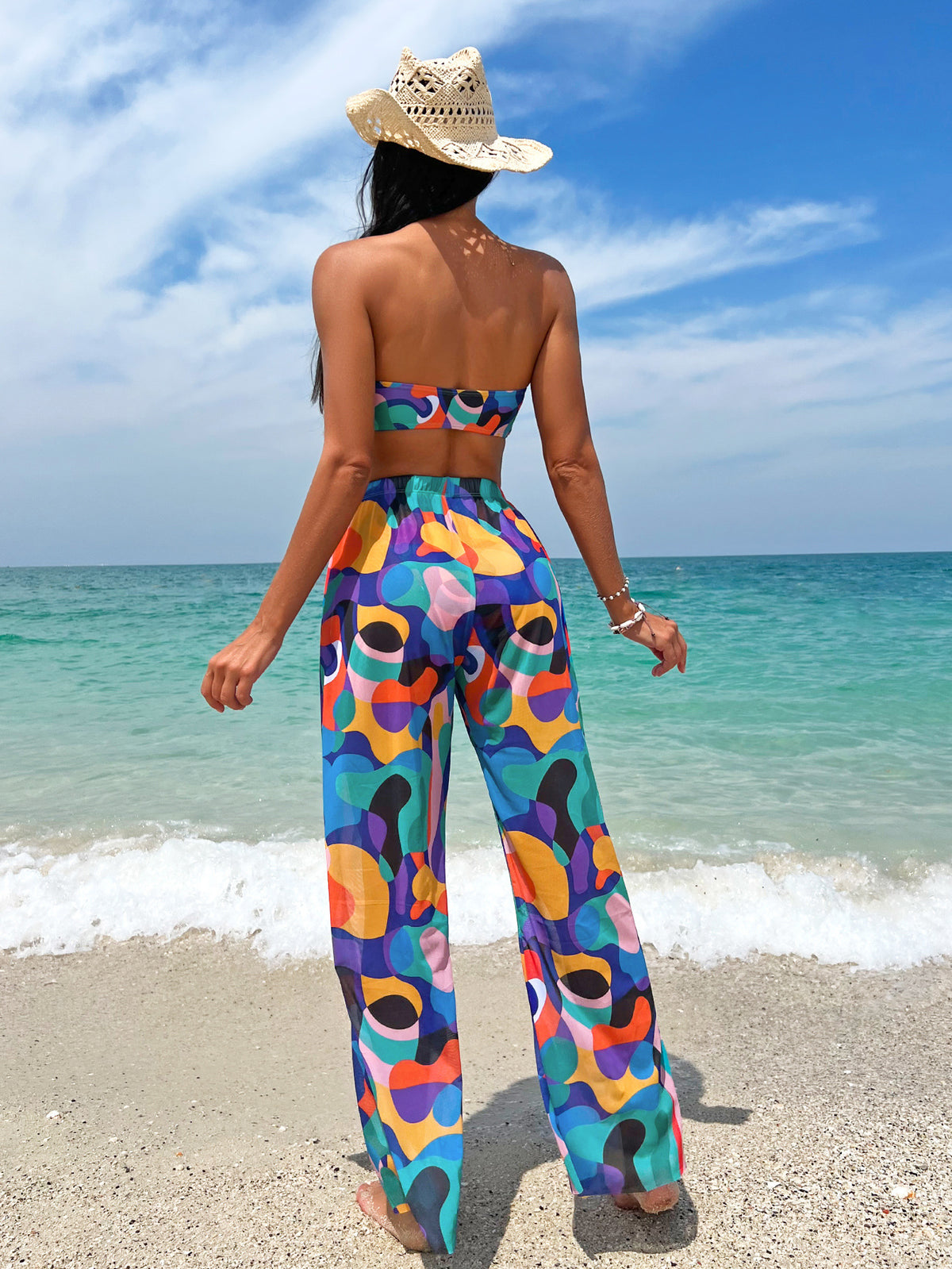 2023 Summer Women's Strapless Backless Bikini Swimsuit