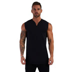Men's Summer V-Neck Sleeveless Athletic Tank Top