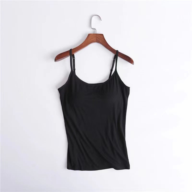 Plus Size Women's Modal Wireless Cami Bodysuit Top