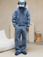 Simple Casual Couple Hoodie & Sweatpants Set | Streetwear