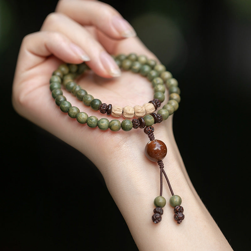 Sandalwood Prayer Beads Bracelet for Women