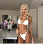 Reflective Silver Bikini - Sexy Glow-in-the-Dark Set