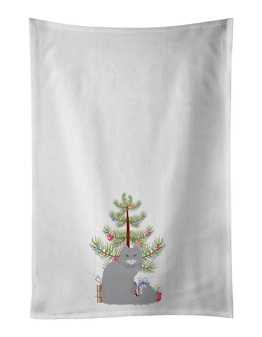 Norwegian Forest Cat Christmas Kitchen Towel Set of 2