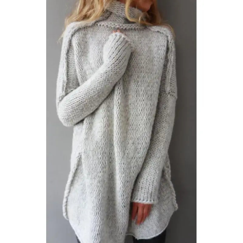 Heaps Collar Three-needle Craft Long-sleeved Sweater