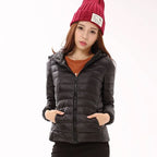 Lightweight Down Jacket Women's Solid Color Stand-up Collar