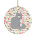Norwegian Forest Cat Christmas Ceramic Ornament