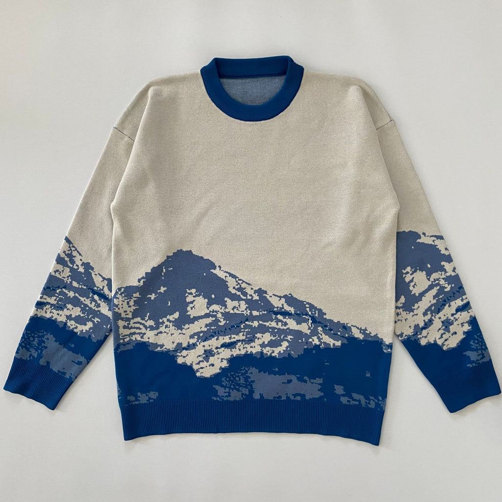Tide Brand Men's Gradient Knit Snow Mountain Sweater