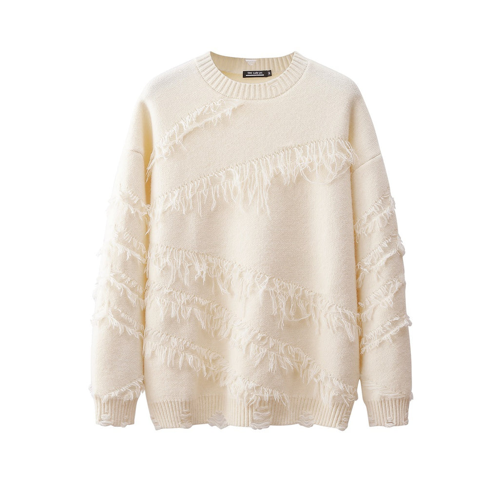 Vintage Tassel Sweater for Men and Women, Chic Style