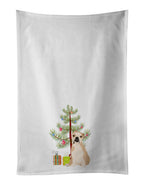 English Bulldog Fawn Puppy Christmas Kitchen Towel Set of 2