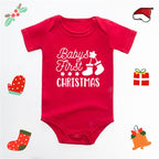 Christmas Deer Red Baby Romper