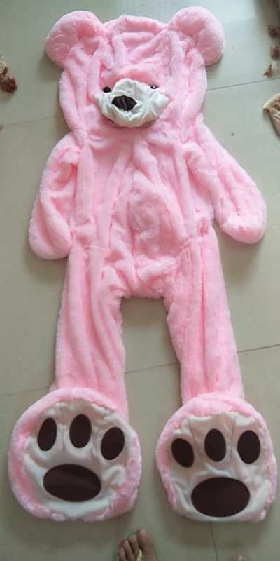 Giant Teddy Bear Plush Leather Shell