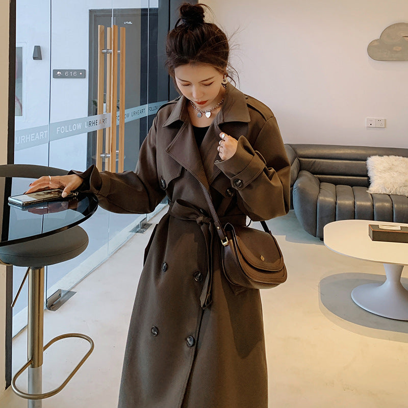 Loose Commuter Windbreaker for Women in British Style