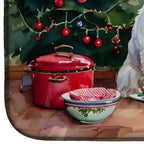 Westie Christmas Cookies Dish Drying Mat