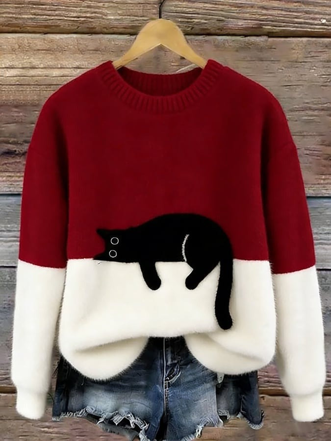 Women's Christmas Fleece Pullover Sweater | Streetwear