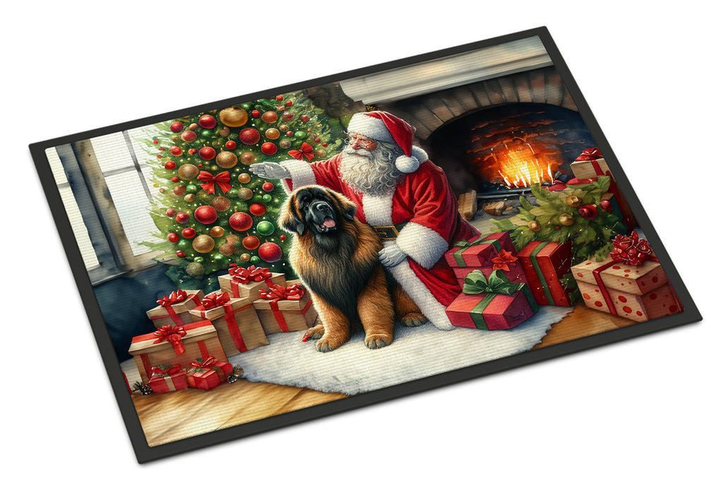 Leonberger and Santa Claus Doormat