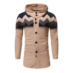 Men's Knitted Cardigan Sweater for Autumn and Winter