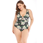 Plus Size Deep V Bikini Swimsuit for Women