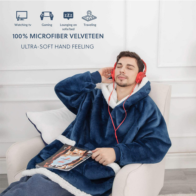 Lambs Wool Hoodie Blanket | Streetwear