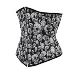 Skull Pattern Shaping Waist Corset Top for Wholesale
