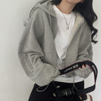 Women's Casual Drawstring Hoodie Coat with Pockets | Streetwear