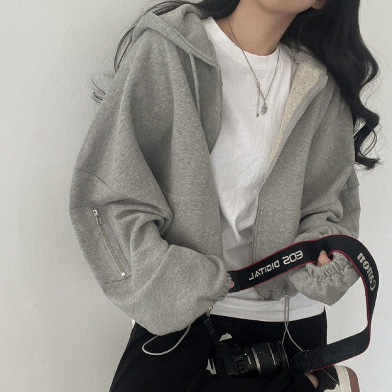 Women's Casual Drawstring Hoodie Coat with Pockets | Streetwear