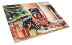 Rottweiler Cozy Christmas Glass Cutting Board