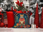 Cheetah Christmas Throw Pillow