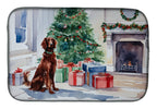 Irish Setter Cozy Christmas Dish Drying Mat