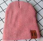 Parent-child wool hat warm hat knitted hat | Embroidered Cap