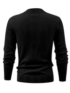 Lapel Texture Stretch Slim Knit Polo Shirt