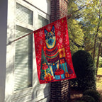 Norwegian Elkhound Holiday Christmas House Flag