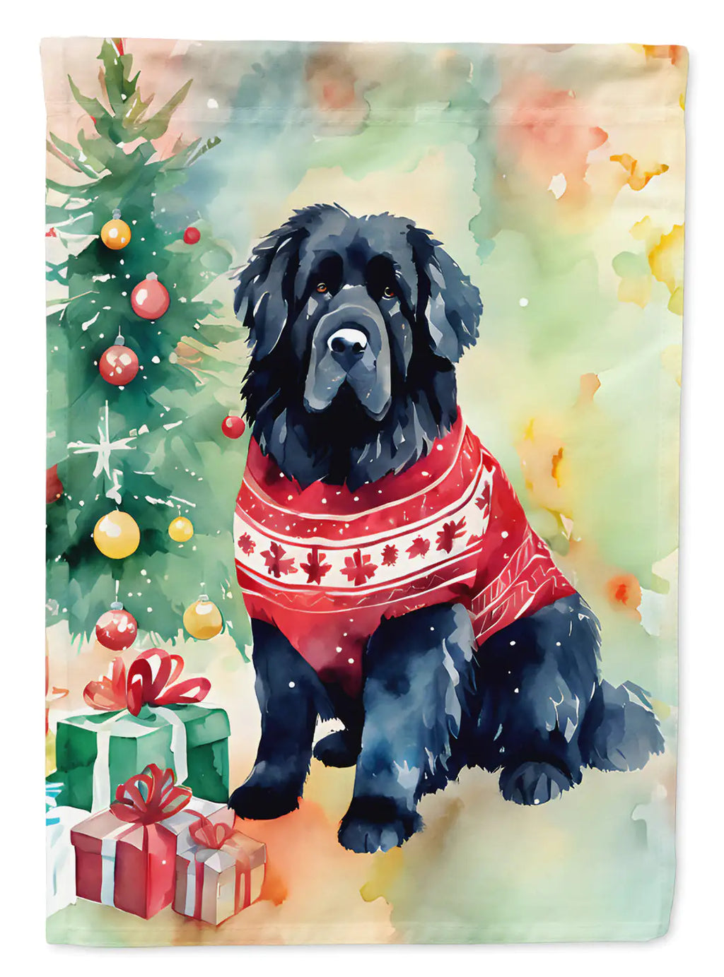 Newfoundland Christmas Garden Flag