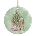 Briard Christmas Presents and Tree Ceramic Ornament