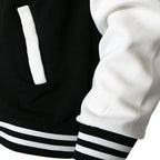 Men's Solid Color Bomber Jacket - Casual Korean Style