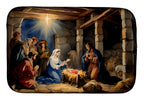 Christmas Nativity Scene Dish Drying Mat