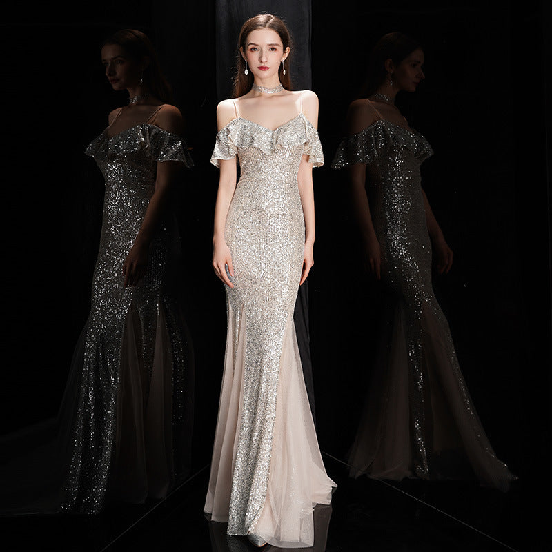 Elegant Women's Camisole Evening Dress for Fashion