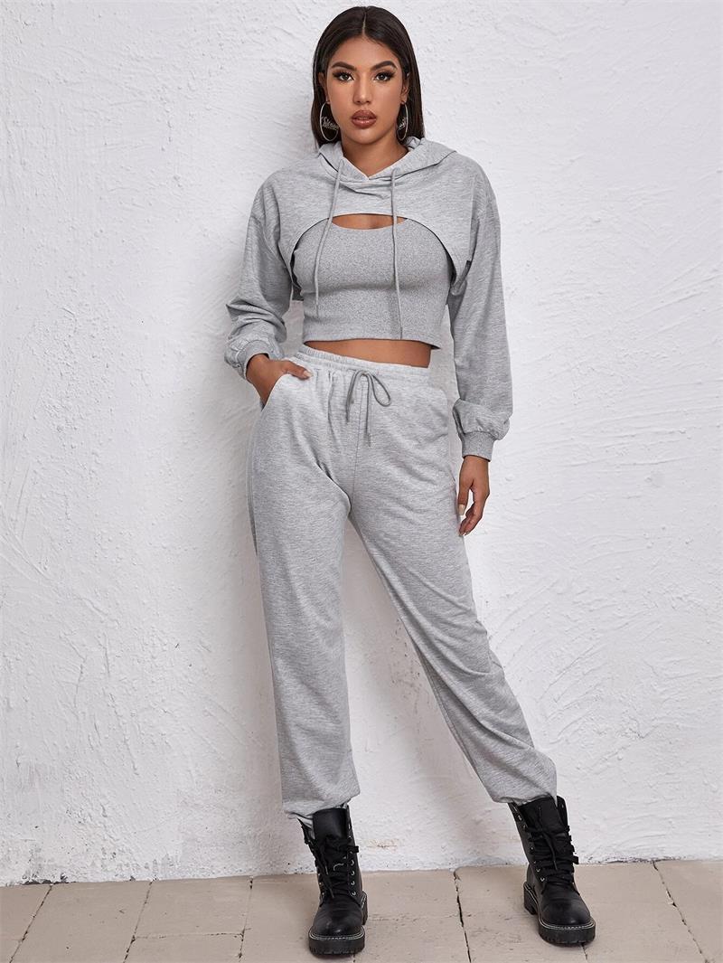 European American Sports Three-Piece Hooded Sweater Set